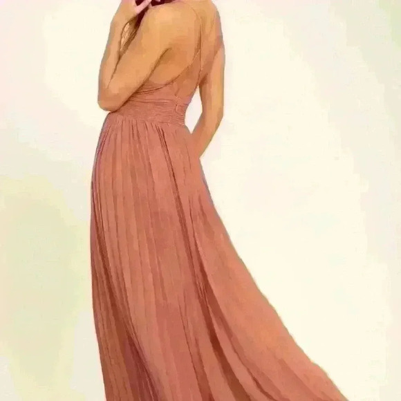 LULU'S Depths of My Love Rusty Rose Maxi Dress  size x small - Picture 1 of 10